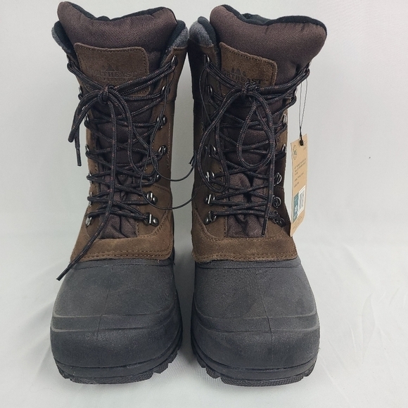 New Northeast Outfitters Insulated Pac Boot Mens Black and Brown. Size US 10 NWT - Picture 2 of 8